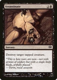 Assassinate - Planechase 2012 - Magic: The Gathering card