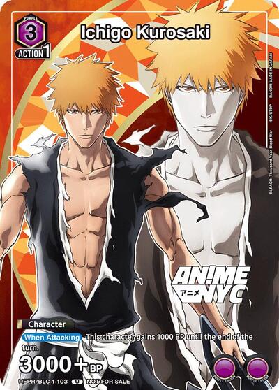 Ichigo Kurosaki (Anime NYC) Union Arena Promotion Cards Uncommon Union Arena card — value and price