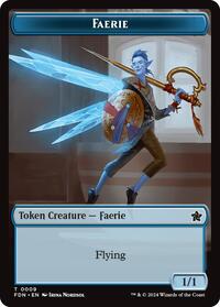 Faerie // Zombie Double-Sided Token - Foundations - Magic: The Gathering card