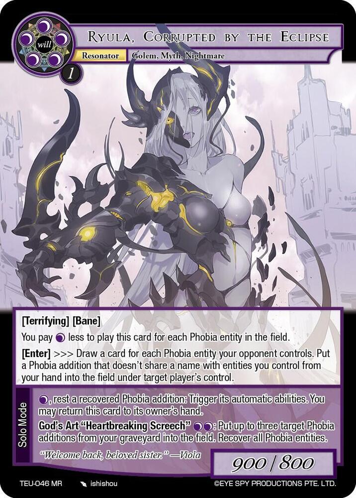 Ryula, Corrupted by the Eclipse