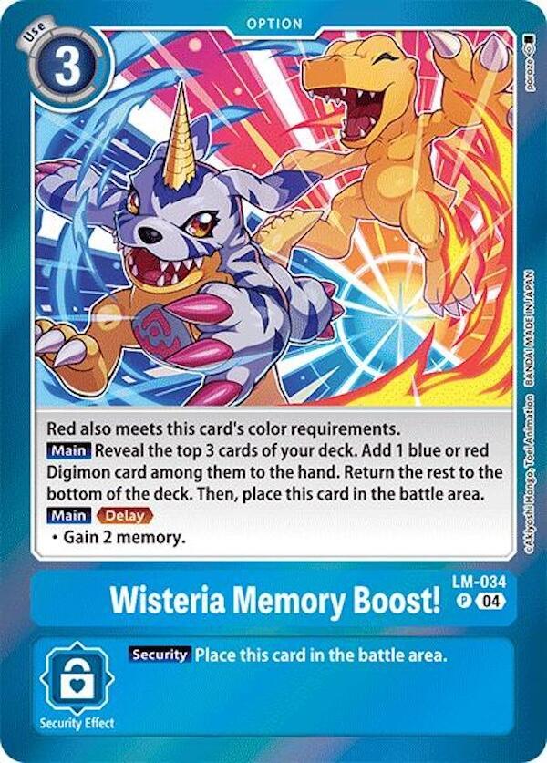 Wisteria Memory Boost digimon card