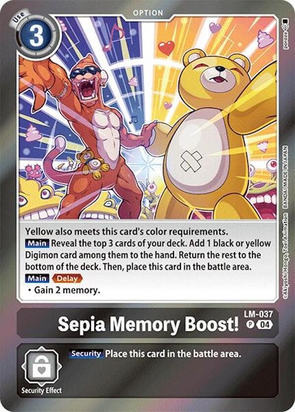 Sepia Memory Boost! - Special Limited Set - Digimon Card Game