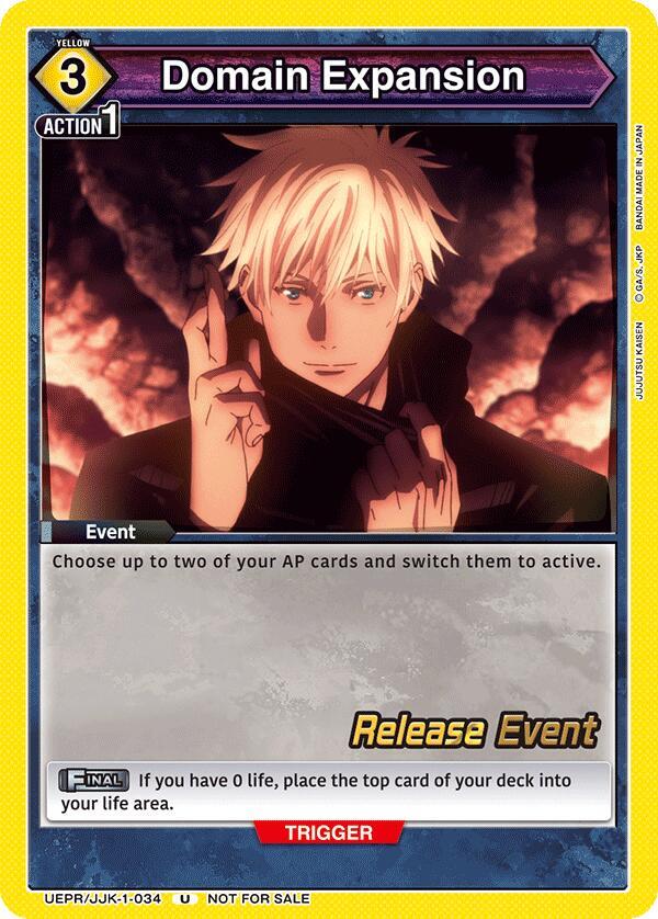 Domain Expansion - UE03BT: Jujutsu Kaisen Release Event Cards