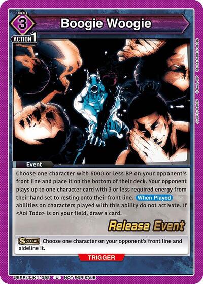 Boogie Woogie UE03BT: Jujutsu Kaisen Release Event Cards card price