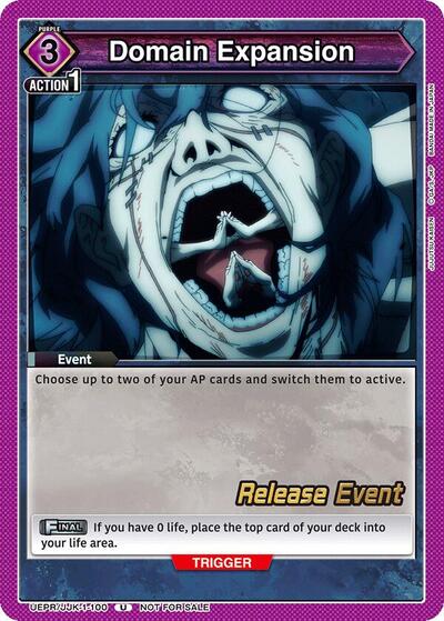 Domain Expansion (100) UE03BT: Jujutsu Kaisen Release Event Cards card price