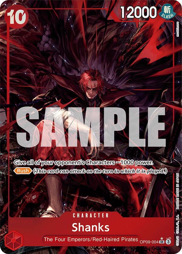 ワンピース カードゲーム 2024 ONE PIECE JPN SHANKS #004 ALT-ART Shanks (004) (Alternate Art) - Emperors in the New World