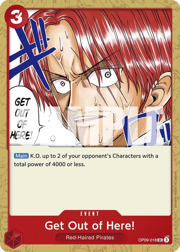 Get Out of Here onepiece card