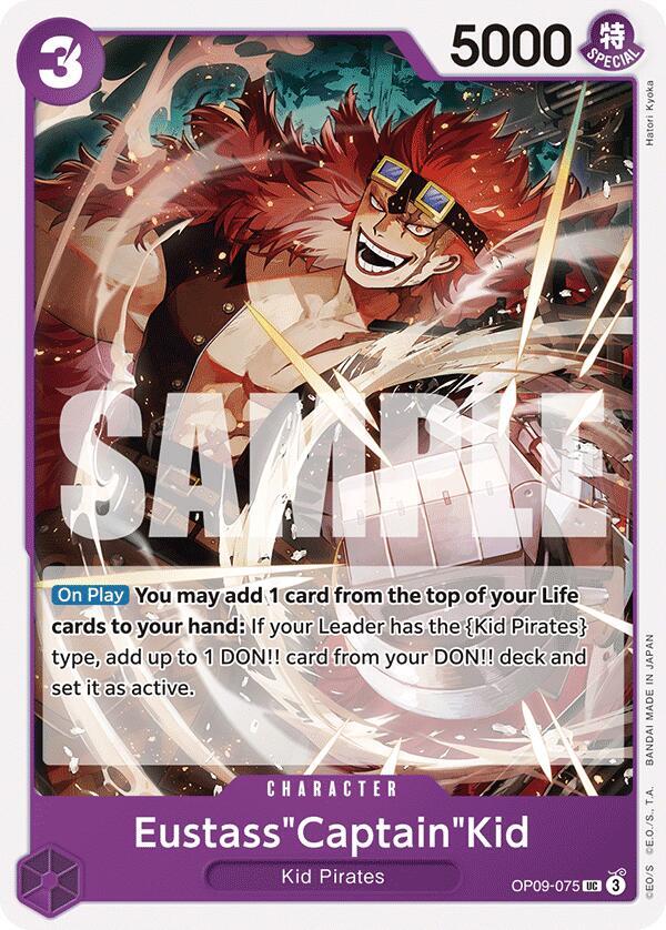 EustassCaptainKid onepiece card