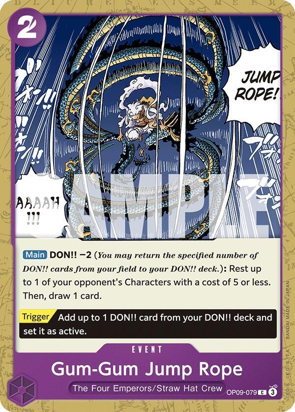 Gum-Gum Jump Rope - Emperors in the New World - One Piece Card