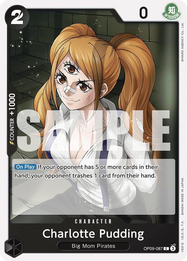 Charlotte Pudding onepiece card