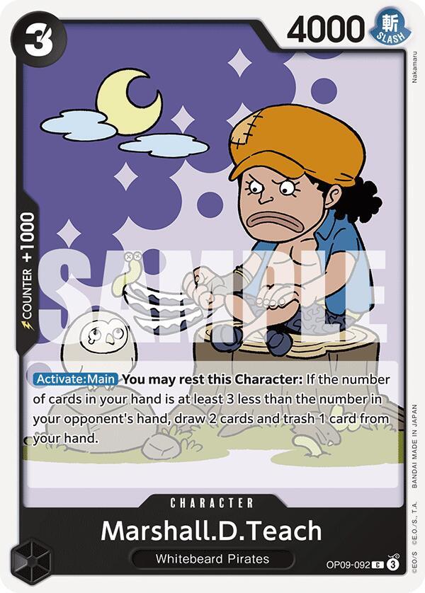 MarshallDTeach 092 onepiece card