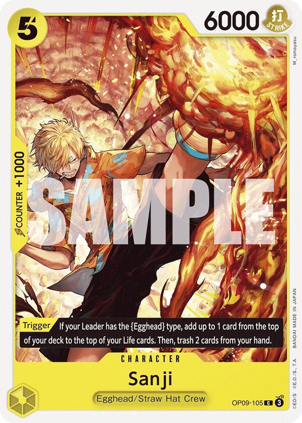 Sanji 105 onepiece card