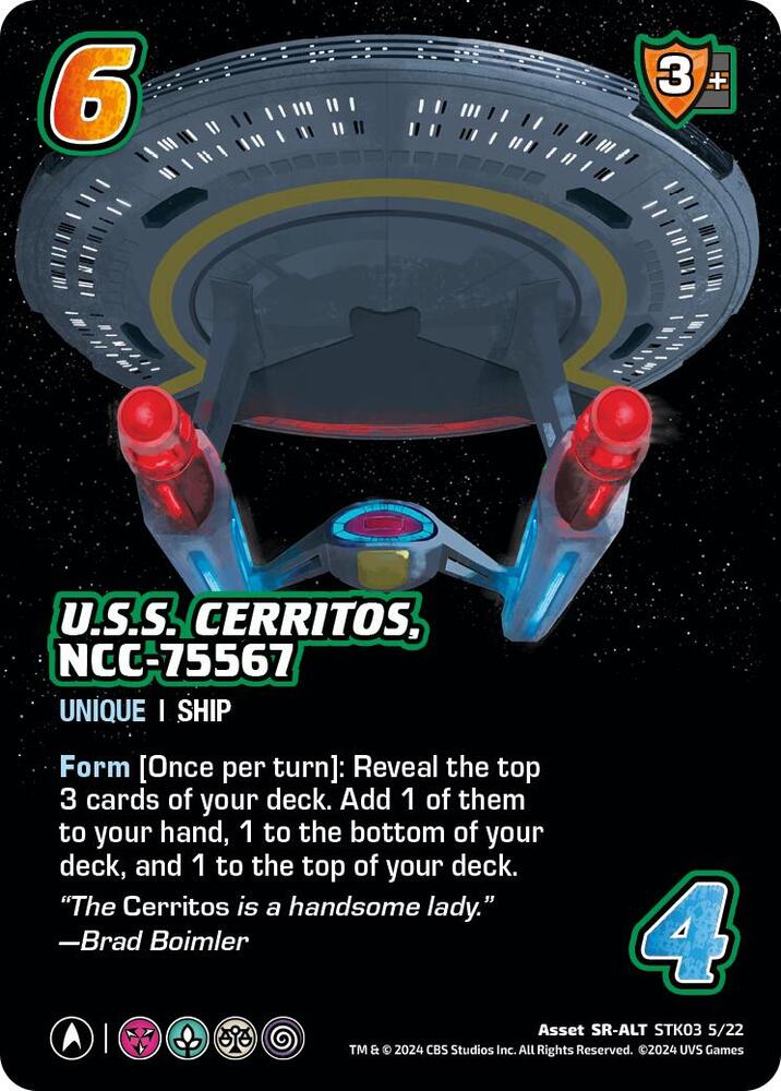 U.S.S. Cerritos, NCC-75567 (Alternate Art) (STK03 5/22