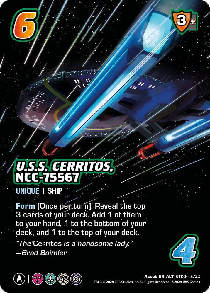 U.S.S. Cerritos, NCC-75567 (Alternate Art) (STK04 5/22