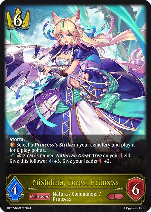 Mistolina, Forest Princess - BP07: Verdant Steel - Shadowverse