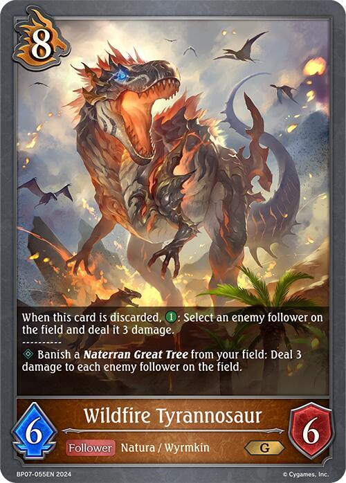 Wildfire Tyrannosaur - BP07: Verdant Steel - Shadowverse: Evolve