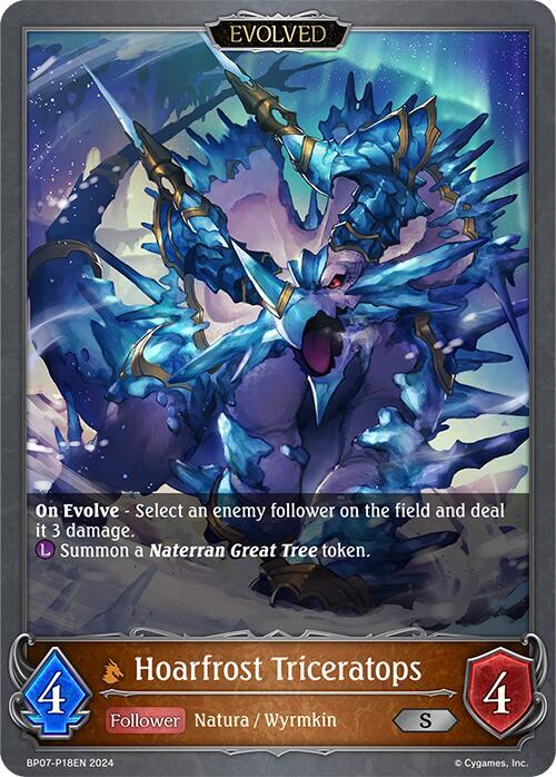 Hoarfrost Triceratops (Evolved) - P18EN (Foil)