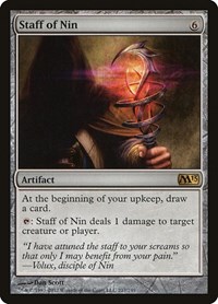 Staff of Nin - Magic 2013 (M13) - Magic: The Gathering card