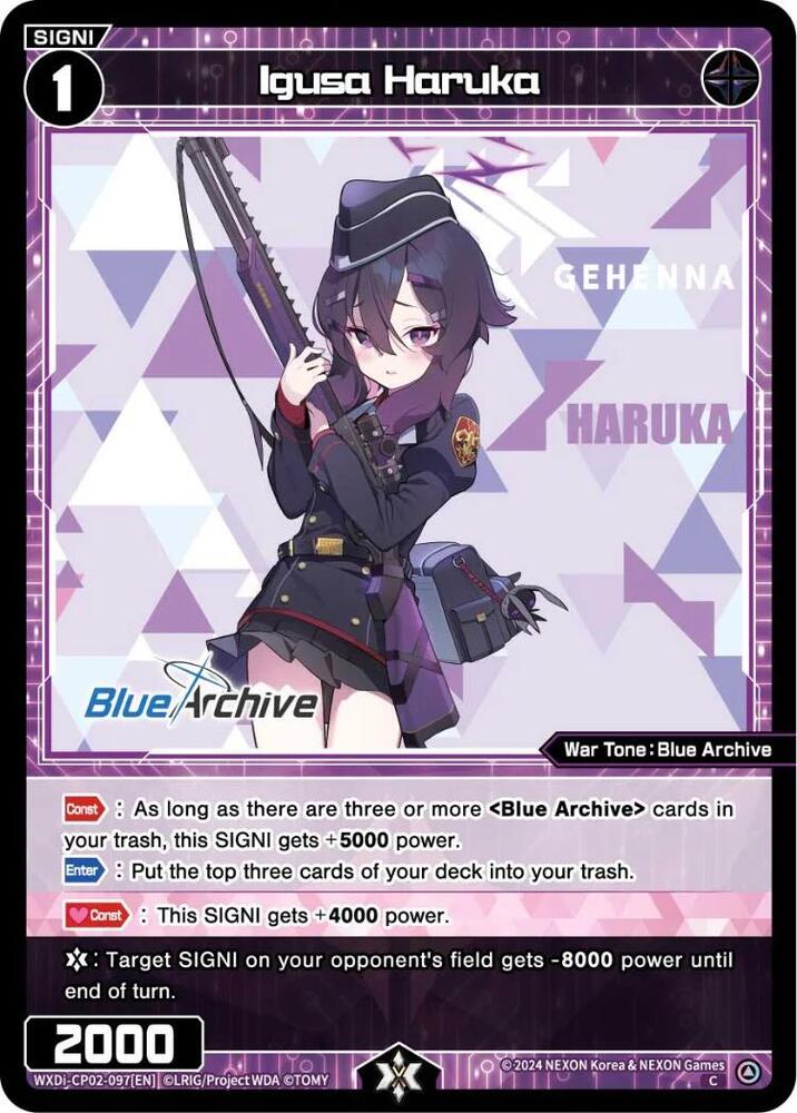 Igusa Haruka - Blue Archive DIVA - WIXOSS - TCGplayer.com
