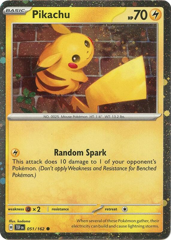 Pikachu - 051/162 (Cosmo Holo) 051/162 from Miscellaneous Cards & Products