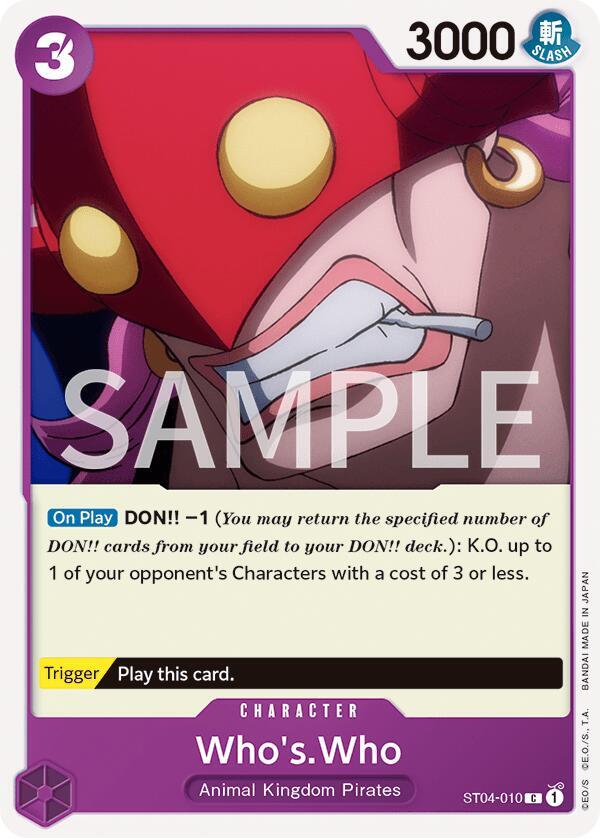 WhosWho onepiece card