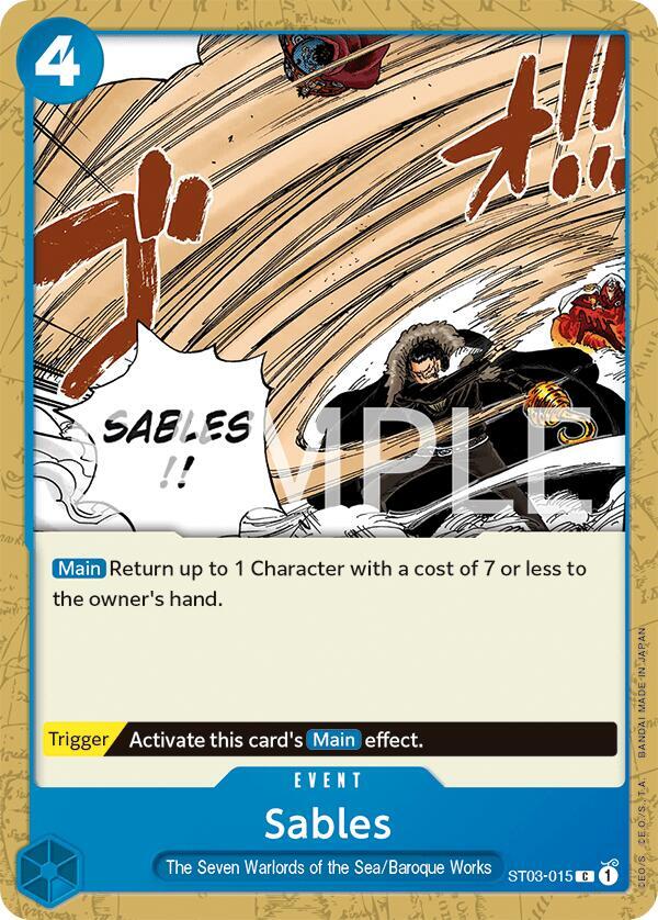 Sables onepiece card