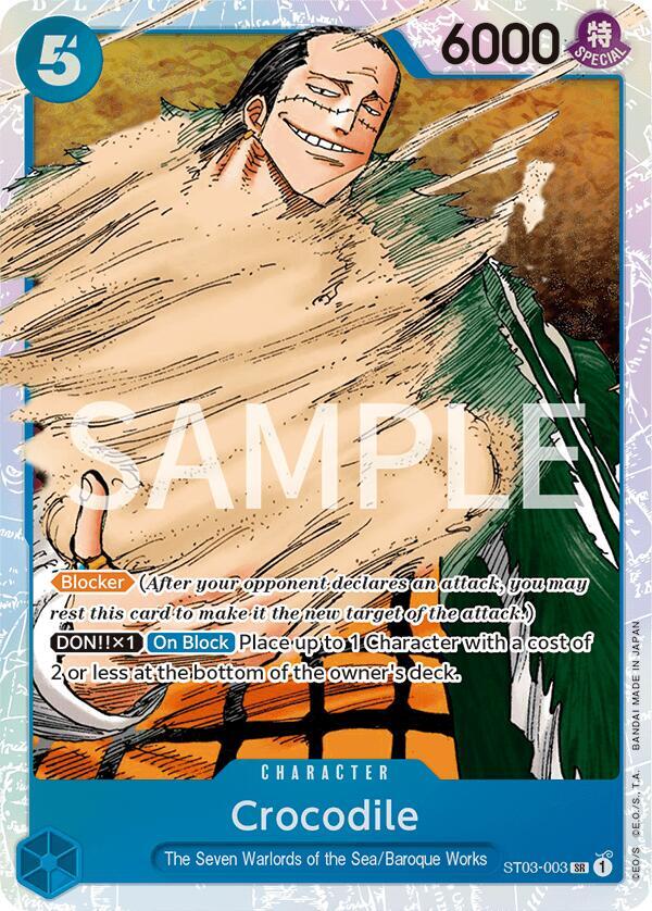 Crocodile 003 onepiece card