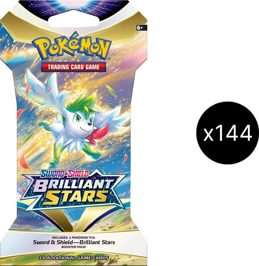 Brilliant Stars Sleeved Booster Pack Case - SWSH09