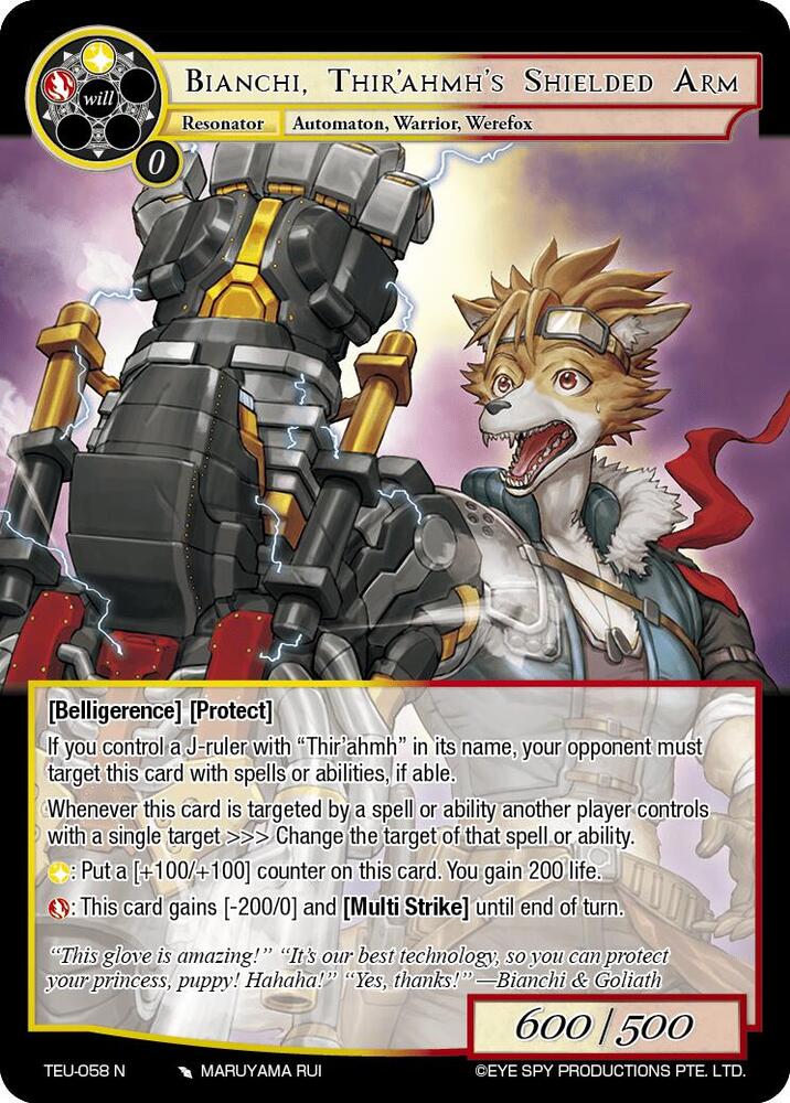 Bianchi, Thir'ahmh's Shielded Arm
