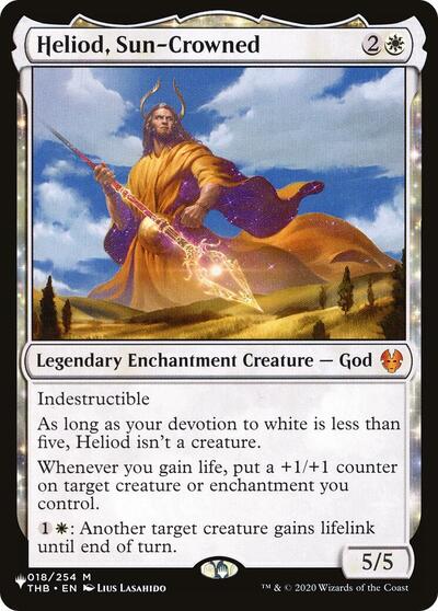 Heliod, Sun-Crowned (The List) from LIST #THB-18, Magic: The Gathering card