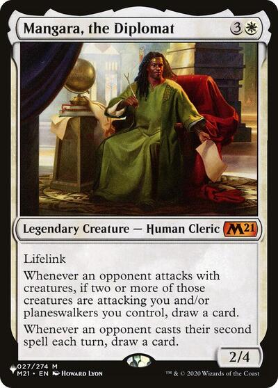 Mangara, the Diplomat (The List) from LIST #M21-27, Magic: The Gathering card