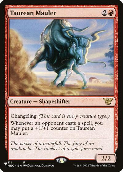 Taurean Mauler (The List, from NEC) from LIST #NEC-111, Magic: The Gathering card