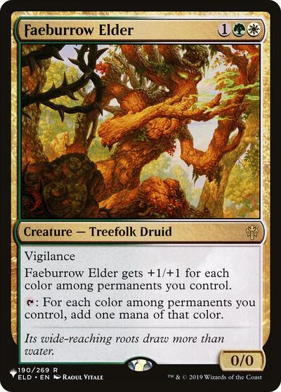 Faeburrow Elder (The List) from PLST #ELD-190, Magic: The Gathering card