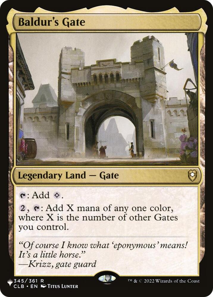 Baldur's Gate 345/361 card