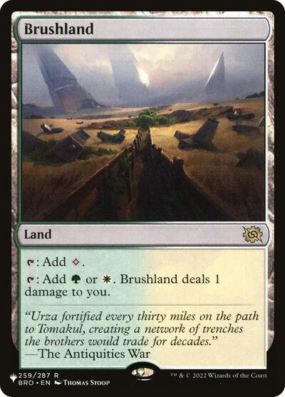 Brushland (The List · from BRO) PLST BRO-259 Magic card