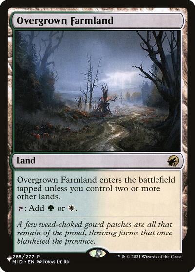 Overgrown Farmland (The List) PLST MID-265 Magic card
