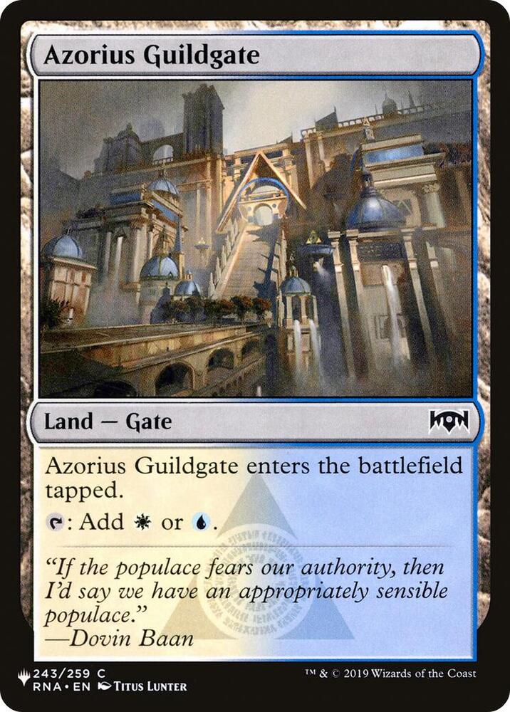 Azorius Guildgate #RNA-243 — The List