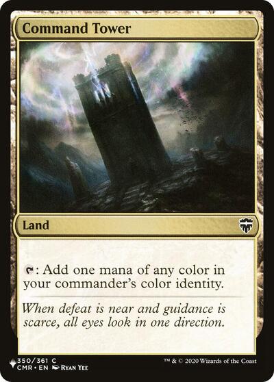 Command Tower (The List, from CMR) from LIST #CMR-350, Magic: The Gathering card
