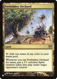 Forbidden Orchard - The List Reprints - Magic: The Gathering card