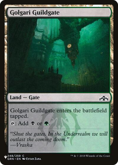 Golgari Guildgate (The List) from LIST #GRN-248, Magic: The Gathering card