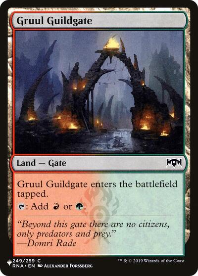 Gruul Guildgate (The List) from PLST #RNA-249, Magic: The Gathering card