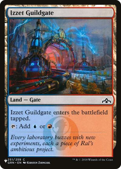 Izzet Guildgate (The List) from PLST #GRN-251, Magic: The Gathering card