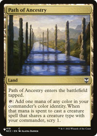 Path of Ancestry (The List, from NCC) from PLST #NCC-419, Magic: The Gathering card