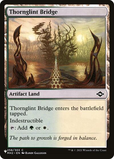 Thornglint Bridge (The List) from LIST #MH2-258, Magic: The Gathering card