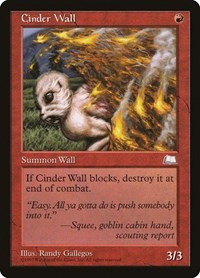 Cinder Wall - Weatherlight - Magic: The Gathering card