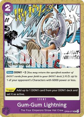 Gum-Gum Lightning (Pirate Foil)