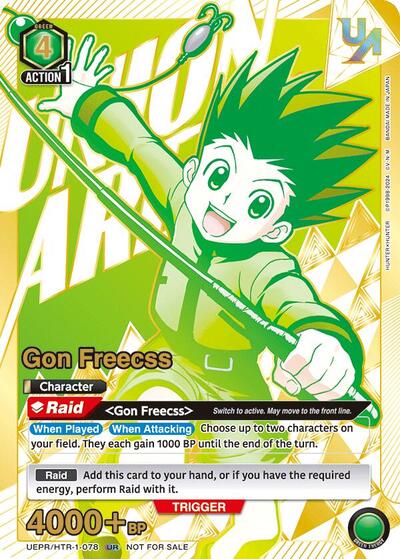 Gon Freecss (078) Union Arena Promotion Cards Union Rare Union Arena card — value and price
