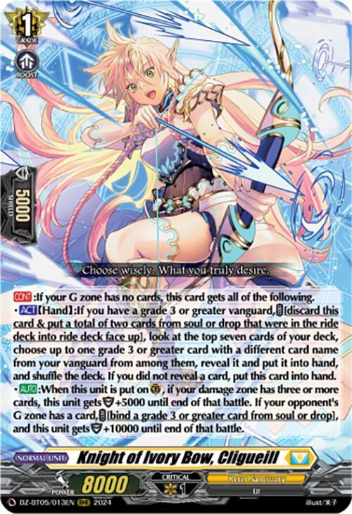 Knight of Ivory Bow, Cligueill