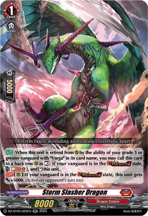 Storm Slasher Dragon - DZ-BT05: Omniscient Awakening - Cardfight