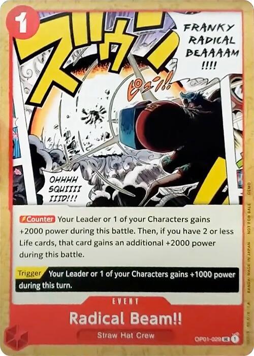 Radical Beam onepiece card